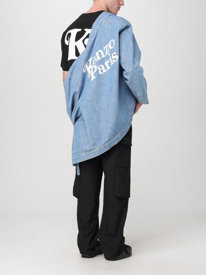Kimono Kenzo Homme x Verdy en denim bleu délavé couleur pierre