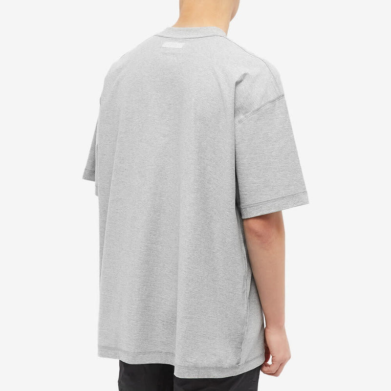 T-shirt Vetements pour homme, modèle Inside Out, gris chiné
