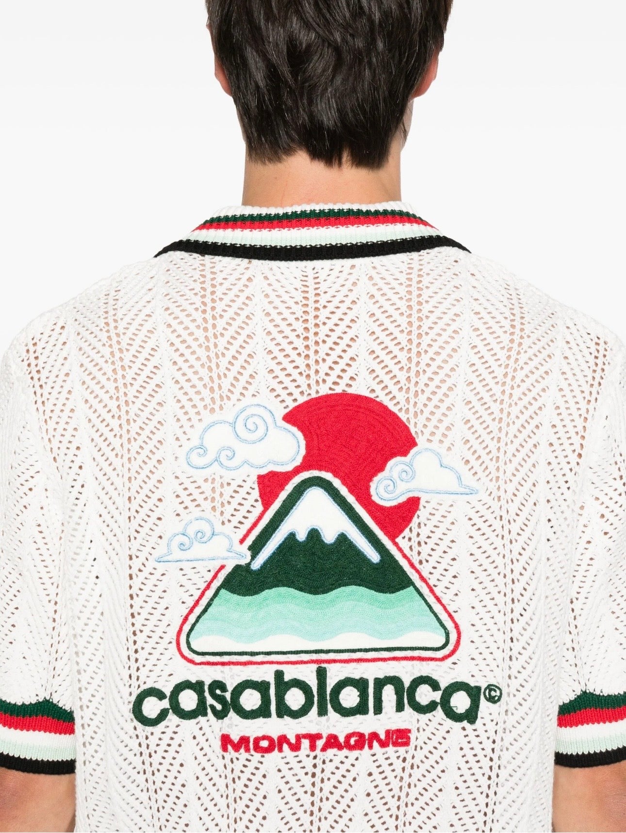 Chemise Casablanca avec logo brodé