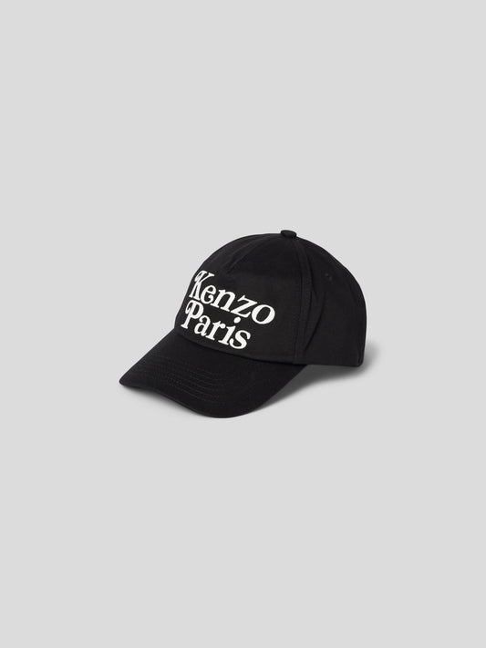 Kenzo Casquette de baseball noire avec étiquette cousue