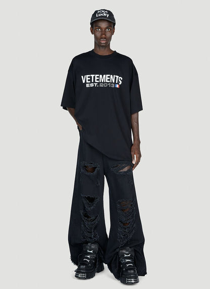 Vêtements T-shirt à logo drapeau