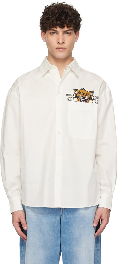 Kenzo
Chemise décontractée Relaxed Fit avec poche poitrine en blanc