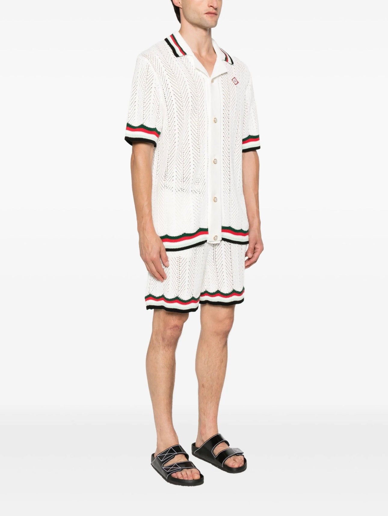 Chemise Casablanca avec logo brodé