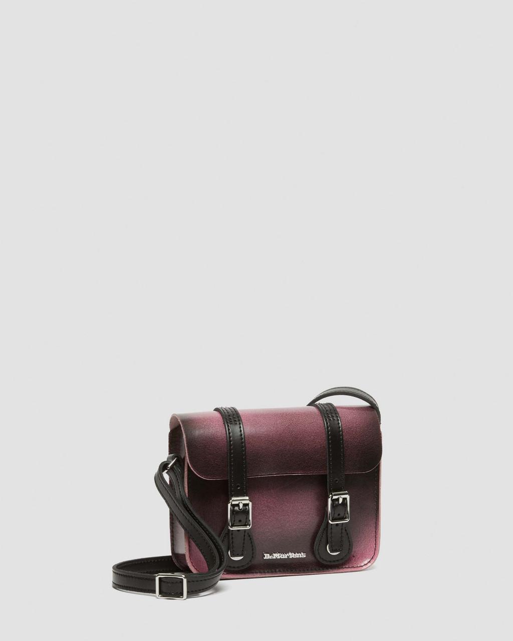 SAC BANDOULIÈRE EN CUIR EFFET VIEILLI 18 CM