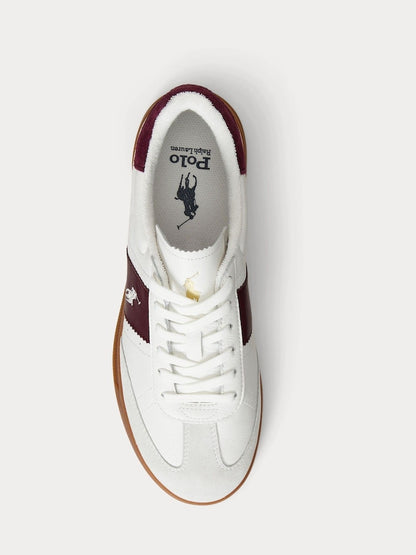 Cream Noir - Baskets Polo Ralph Lauren Heritage Aera pp en cuir