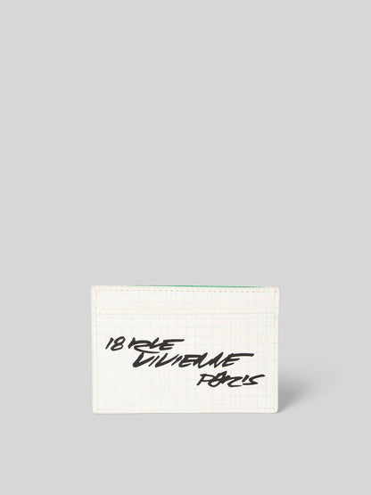 Kenzo X Porte-cartes Futura 2000 à motif quadrillé