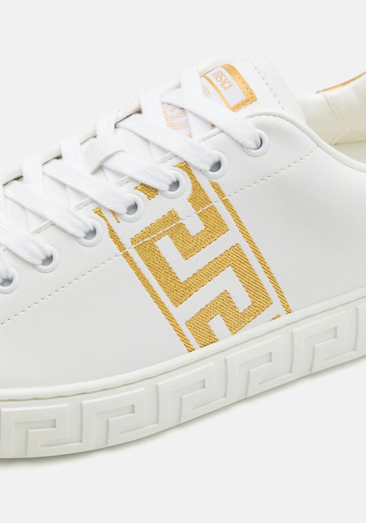 Versace – Baskets Basses White/Gold