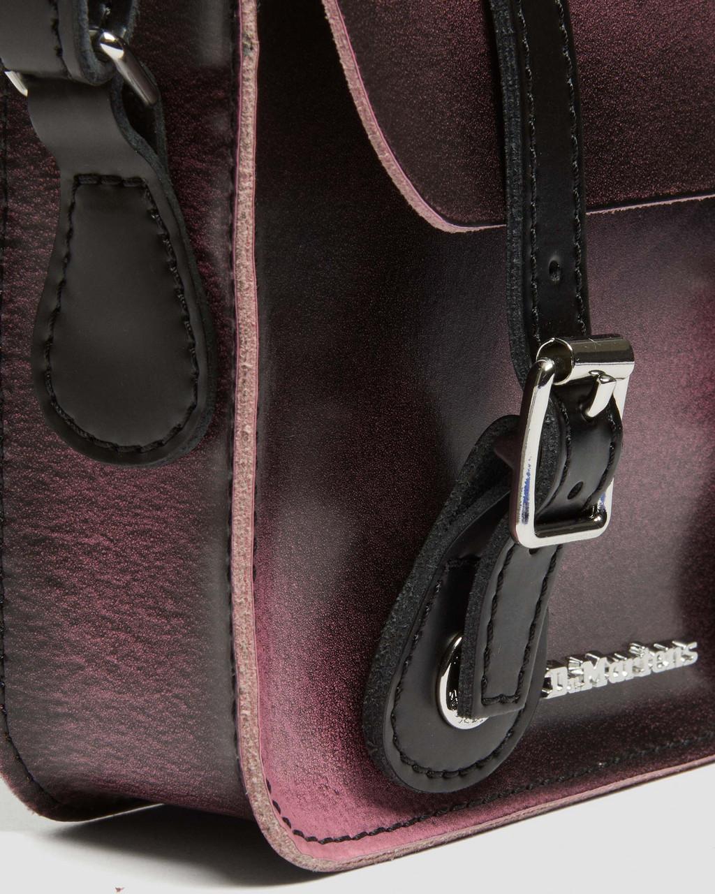 SAC BANDOULIÈRE EN CUIR EFFET VIEILLI 18 CM