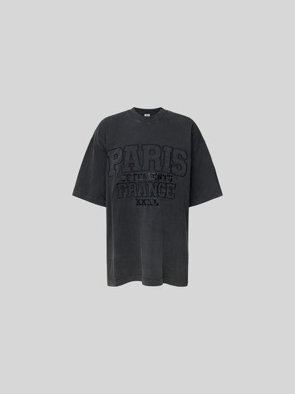 VETEMENTS Black 'Paris XXXL' T-Shirt
