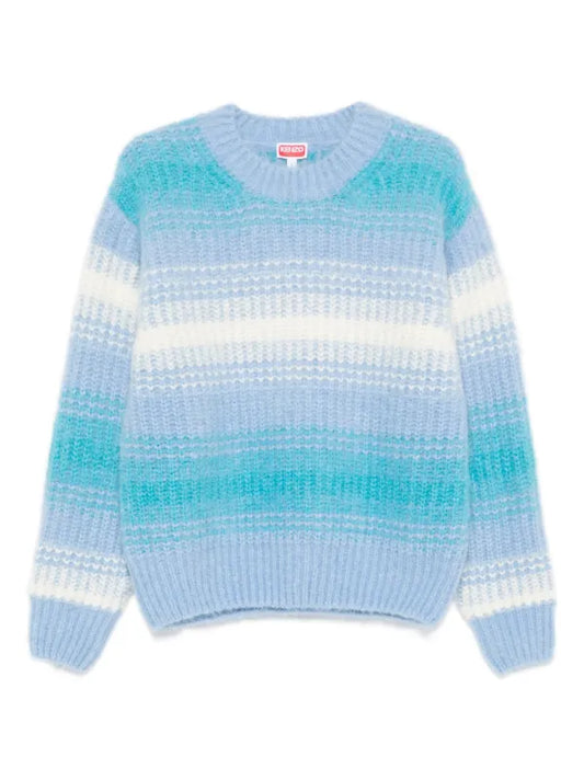 Kenzo pull rayé à col rond