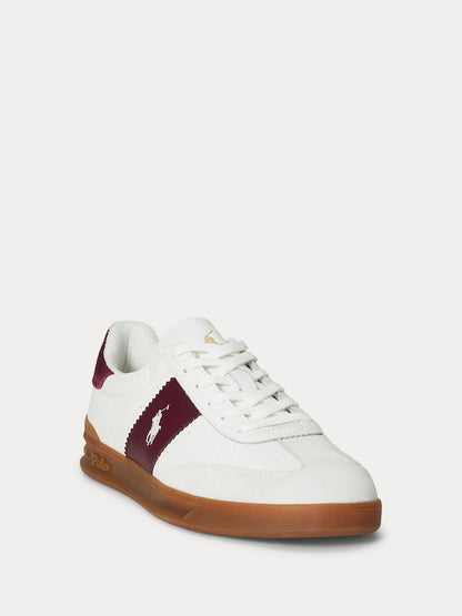 Cream Noir - Baskets Polo Ralph Lauren Heritage Aera pp en cuir