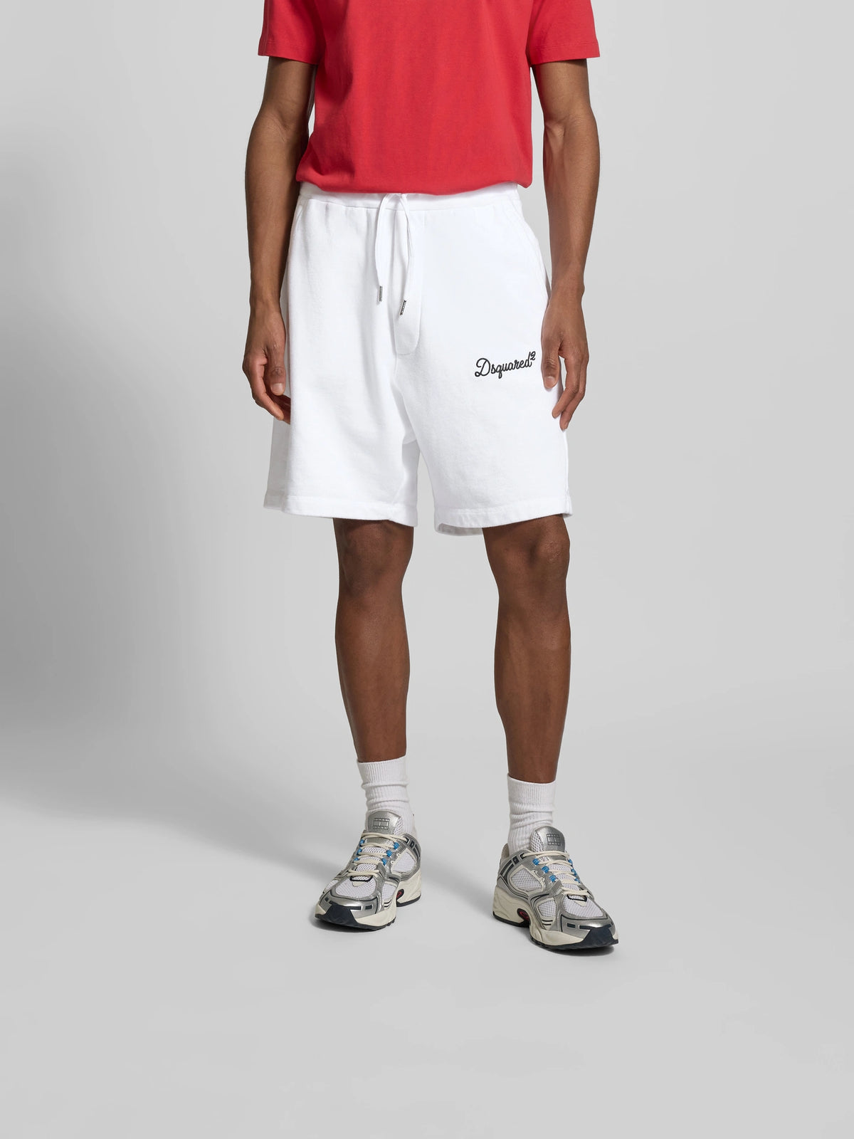 Short Relax Fit Dsquared2 Signature Brodé