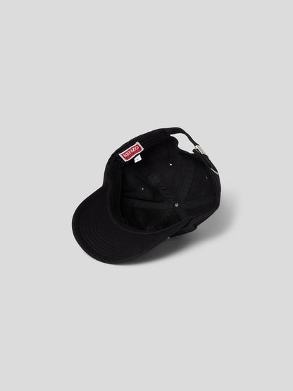 Kenzo Casquette de baseball noire avec étiquette cousue