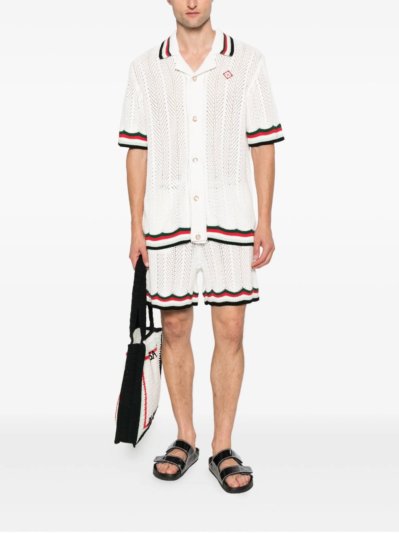 Chemise Casablanca avec logo brodé