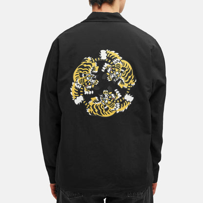 Veste de coach épaisse noire de la collection Verdy pour homme de Kenzo