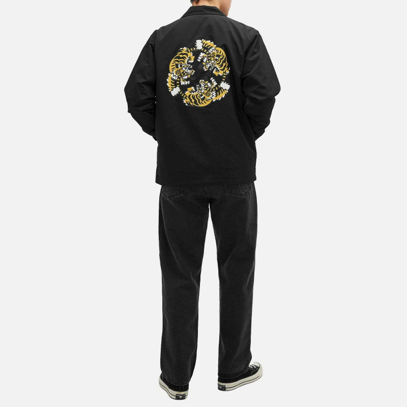Veste de coach épaisse noire de la collection Verdy pour homme de Kenzo