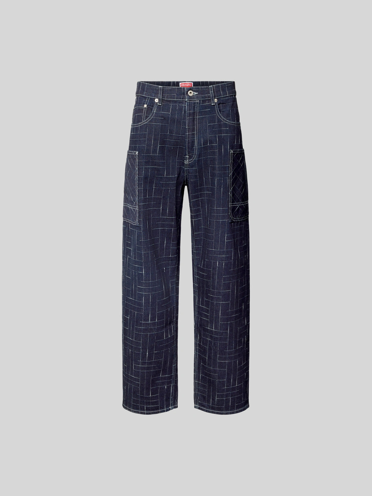 Kenzo jeans à motif géométrique