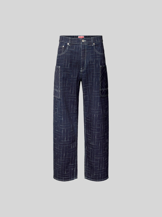 Kenzo jeans à motif géométrique