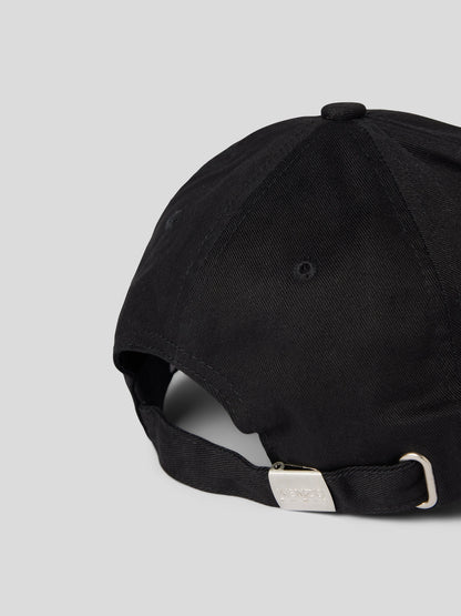Kenzo Casquette de baseball noire avec étiquette cousue