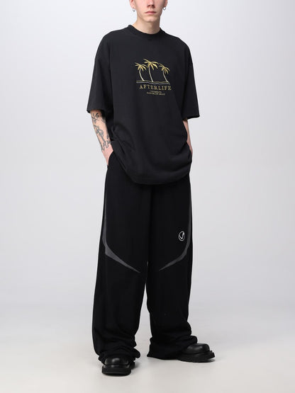 BLACK EMBROIDERED AFTERLIFE T-SHIRT VÊTEMENTS