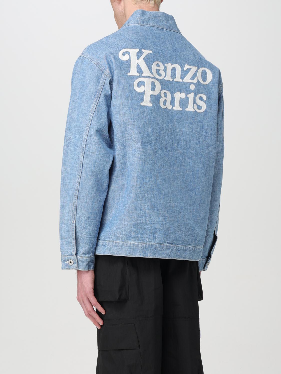 Kimono Kenzo Homme x Verdy en denim bleu délavé couleur pierre