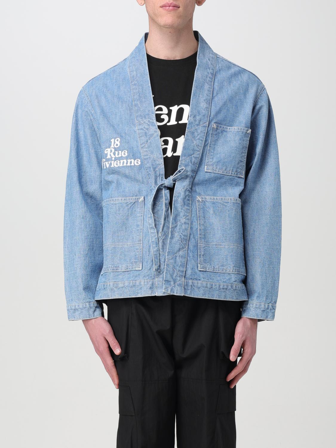 Kimono Kenzo Homme x Verdy en denim bleu délavé couleur pierre