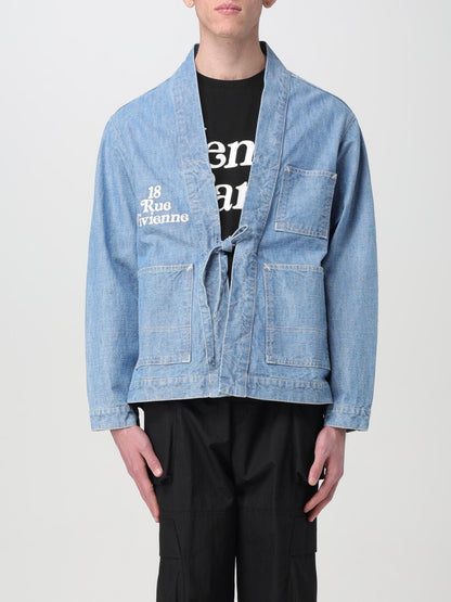 Kimono Kenzo Homme x Verdy en denim bleu délavé couleur pierre