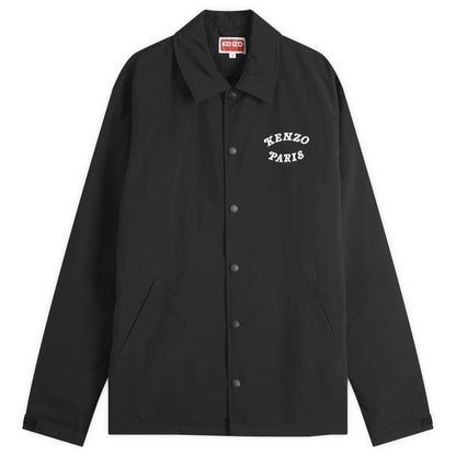 Veste de coach épaisse noire de la collection Verdy pour homme de Kenzo