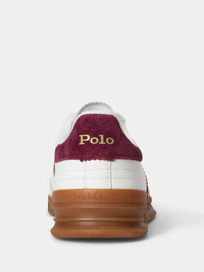 Cream Noir - Baskets Polo Ralph Lauren Heritage Aera pp en cuir