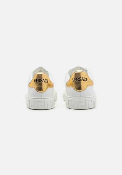 Versace – Baskets Basses White/Gold