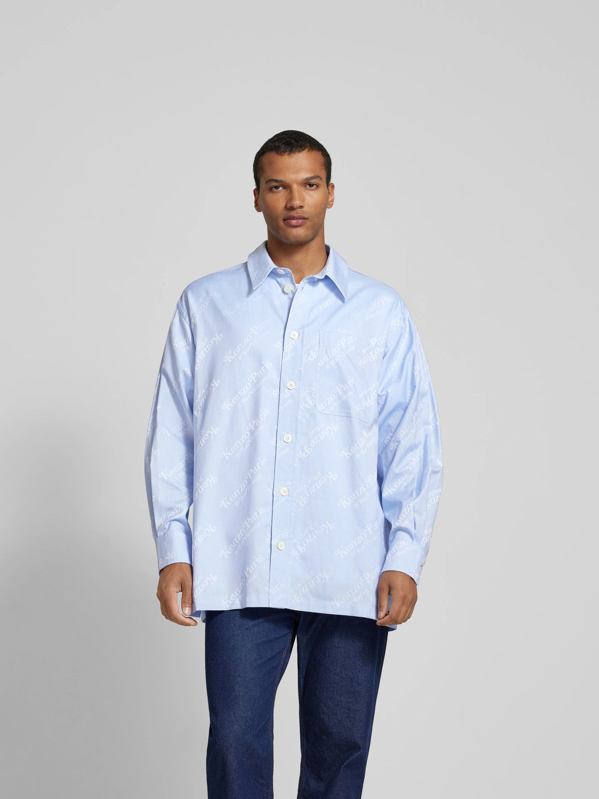 KENZO – Chemise Verdy bleu clair