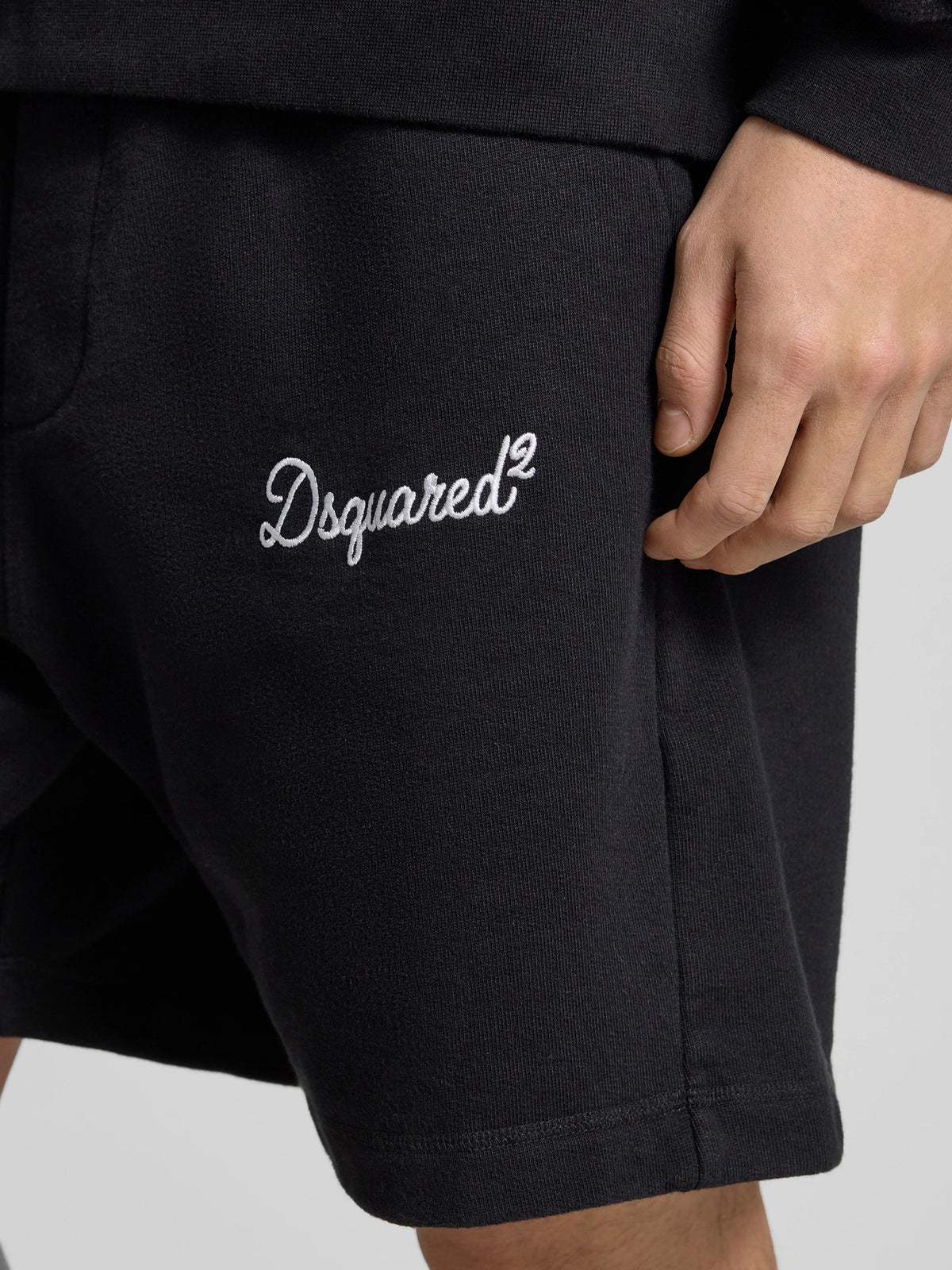 Short Relax Fit Dsquared2 Signature Brodé