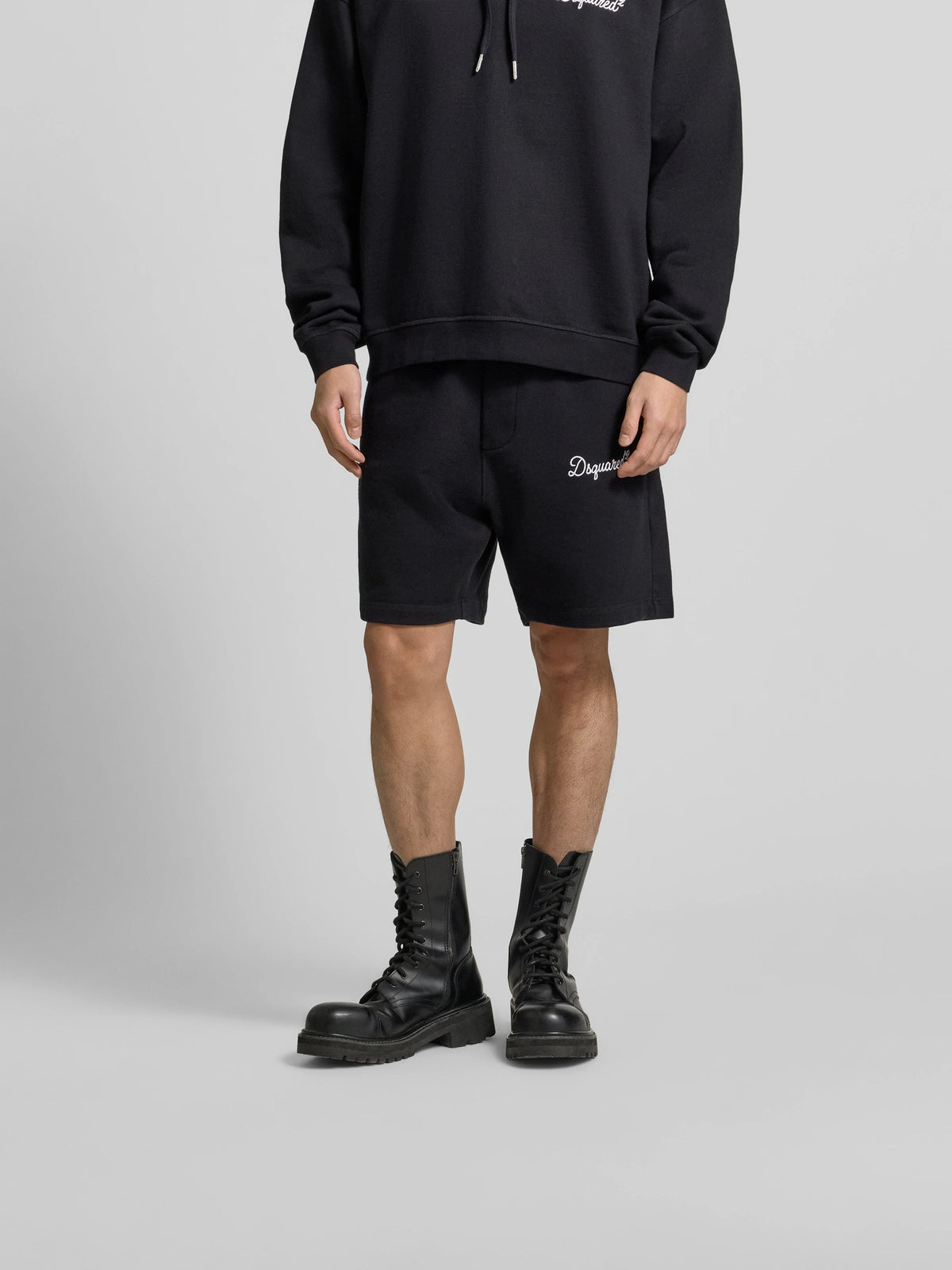 Short Relax Fit Dsquared2 Signature Brodé